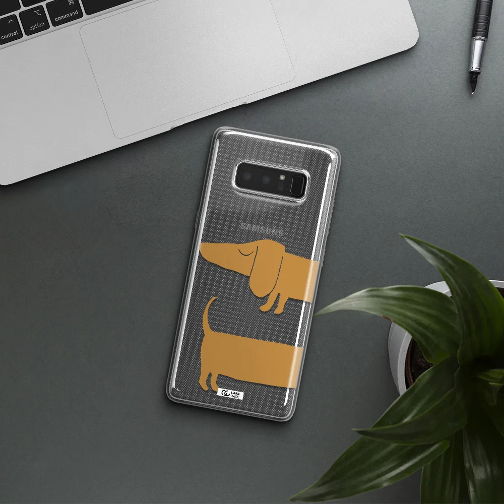 Dachshund Samsung Note 8 Clear TPU Case