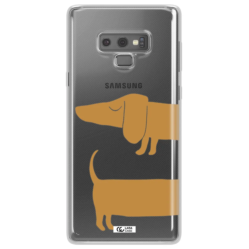 Dachshund Samsung Note 9 Clear TPU Case