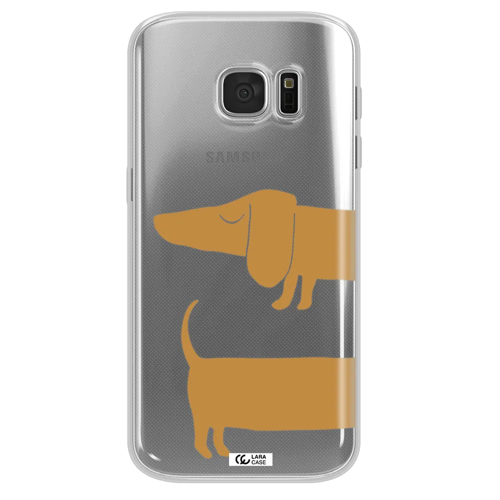Dachshund Samsung S 7 Clear TPU Case