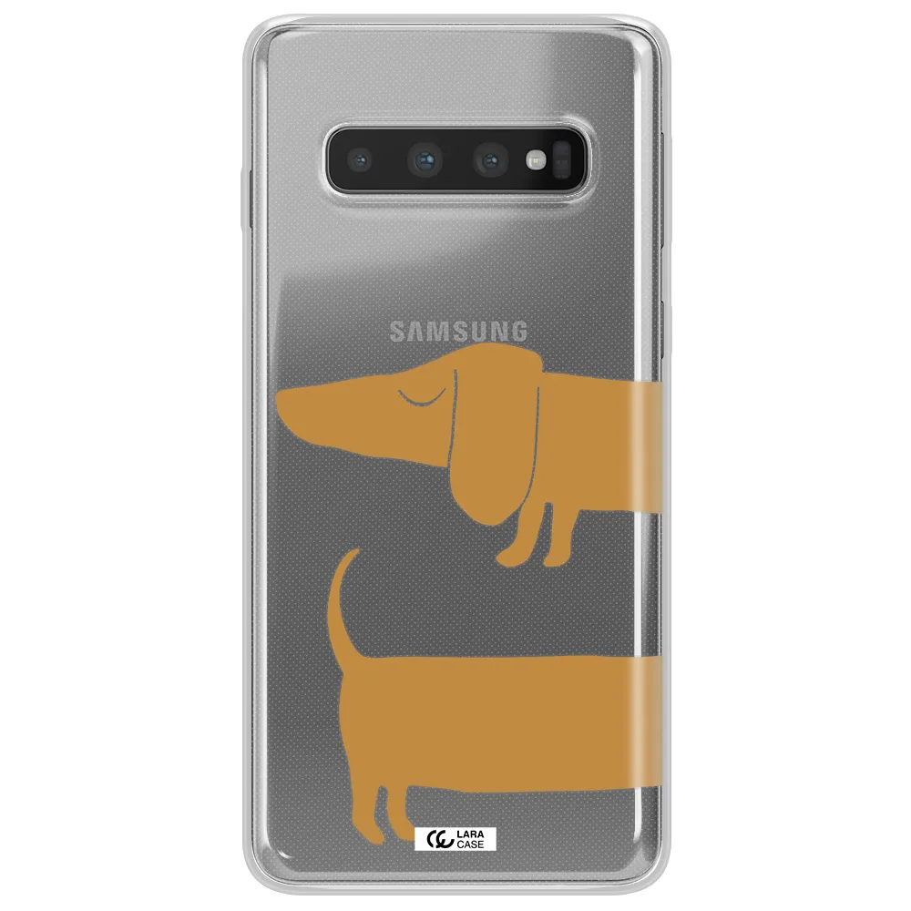 Dachshund Samsung S10 Clear TPU Case