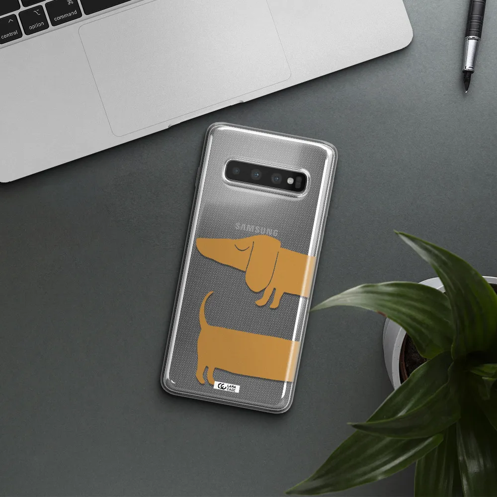 Dachshund Samsung S10 Plus Clear TPU Case
