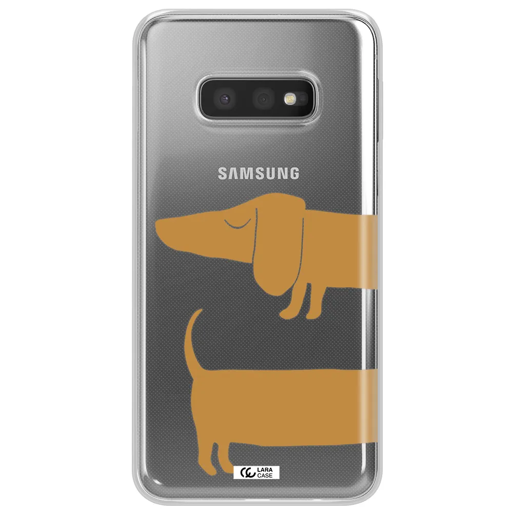Dachshund Samsung S10e Clear TPU Case