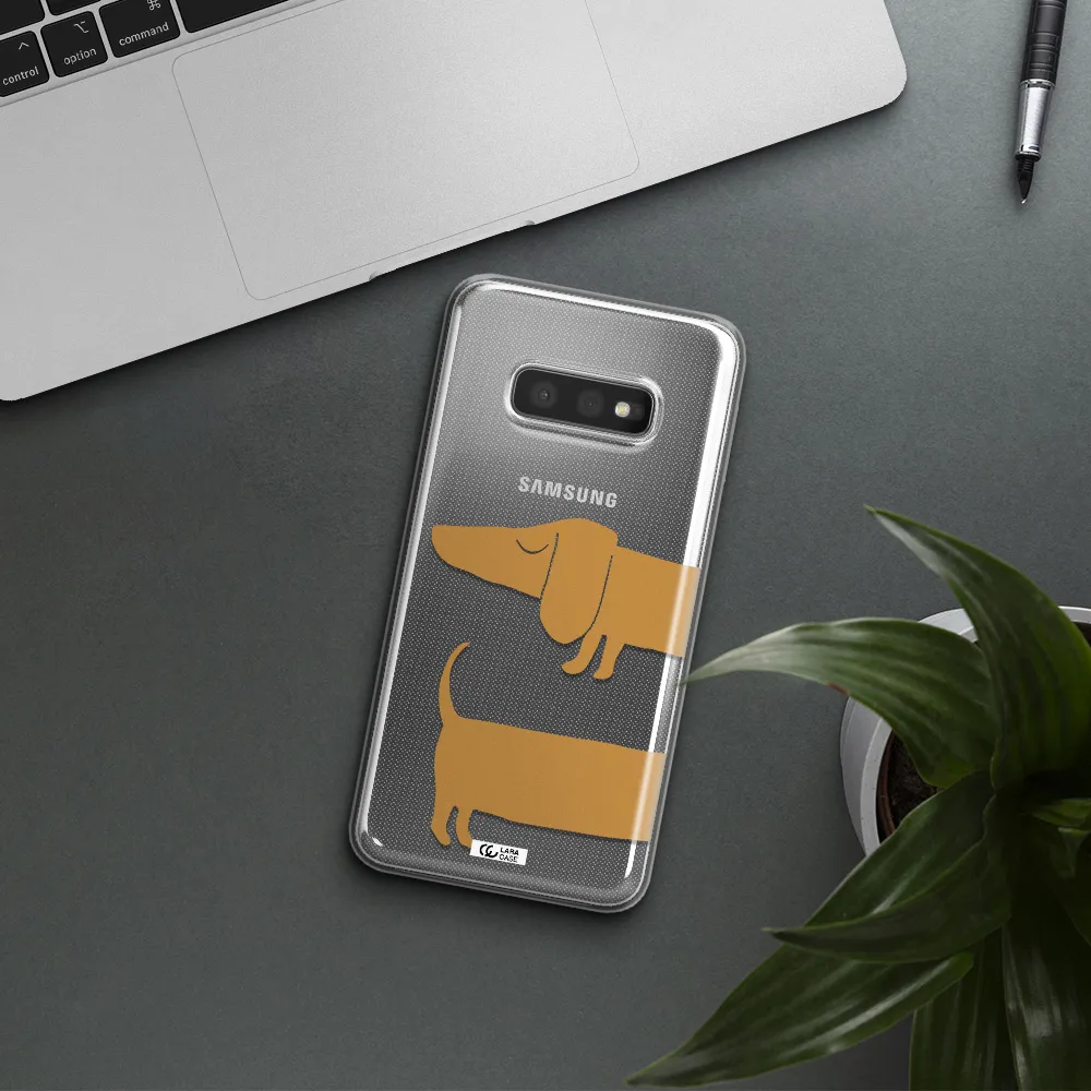 Dachshund Samsung S10e Clear TPU Case