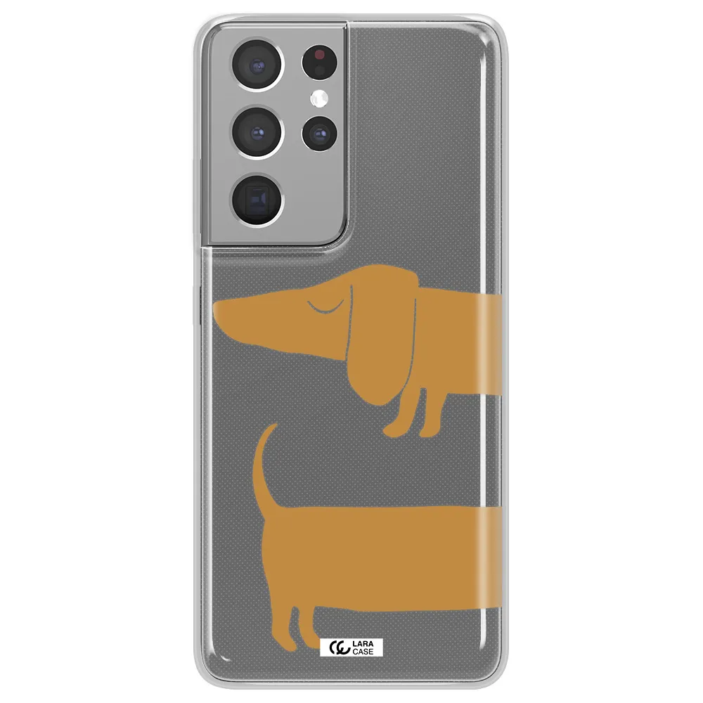 Dachshund Samsung S21 Ultra Clear TPU Case