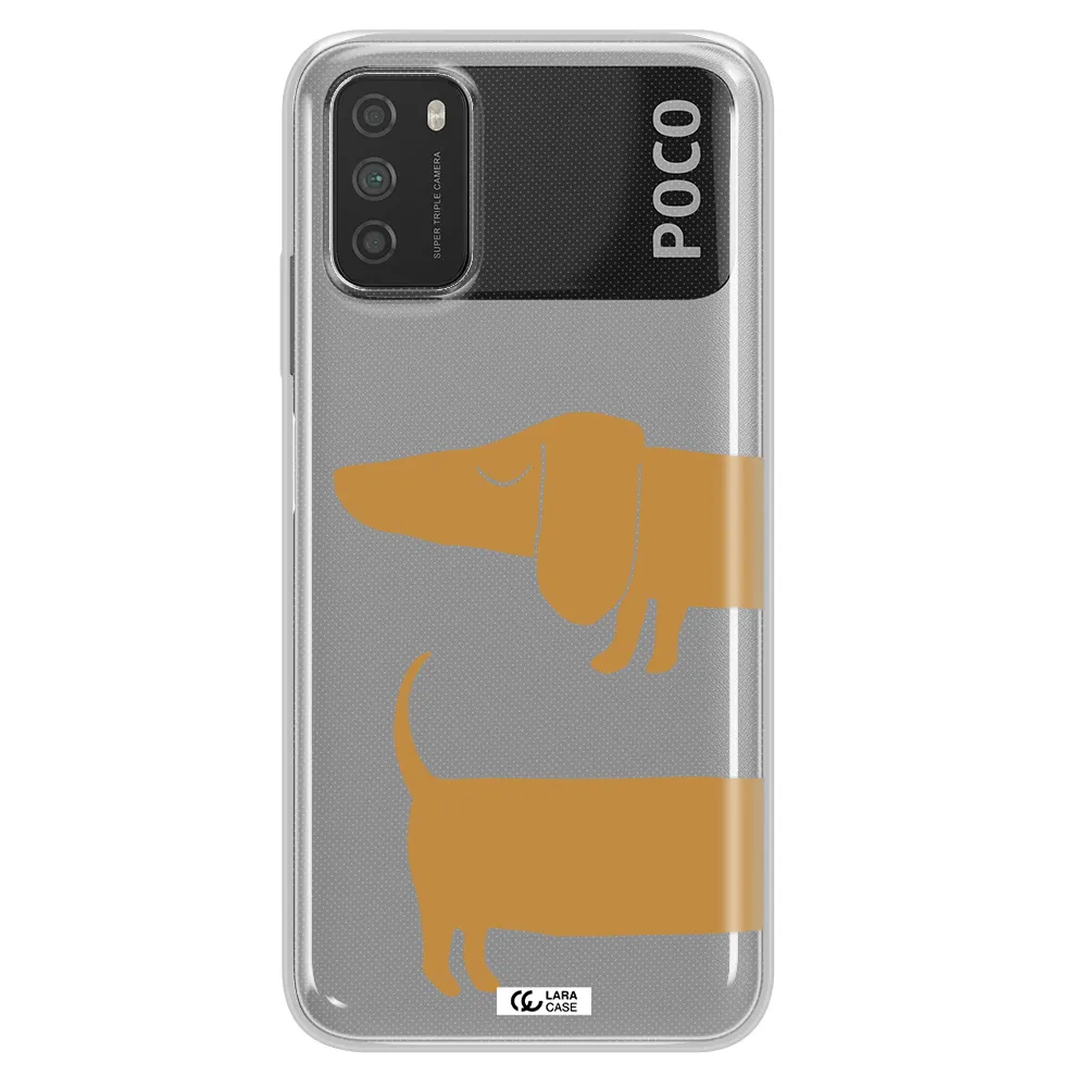 Dachshund Xiaomi Poco M3 Clear TPU Case
