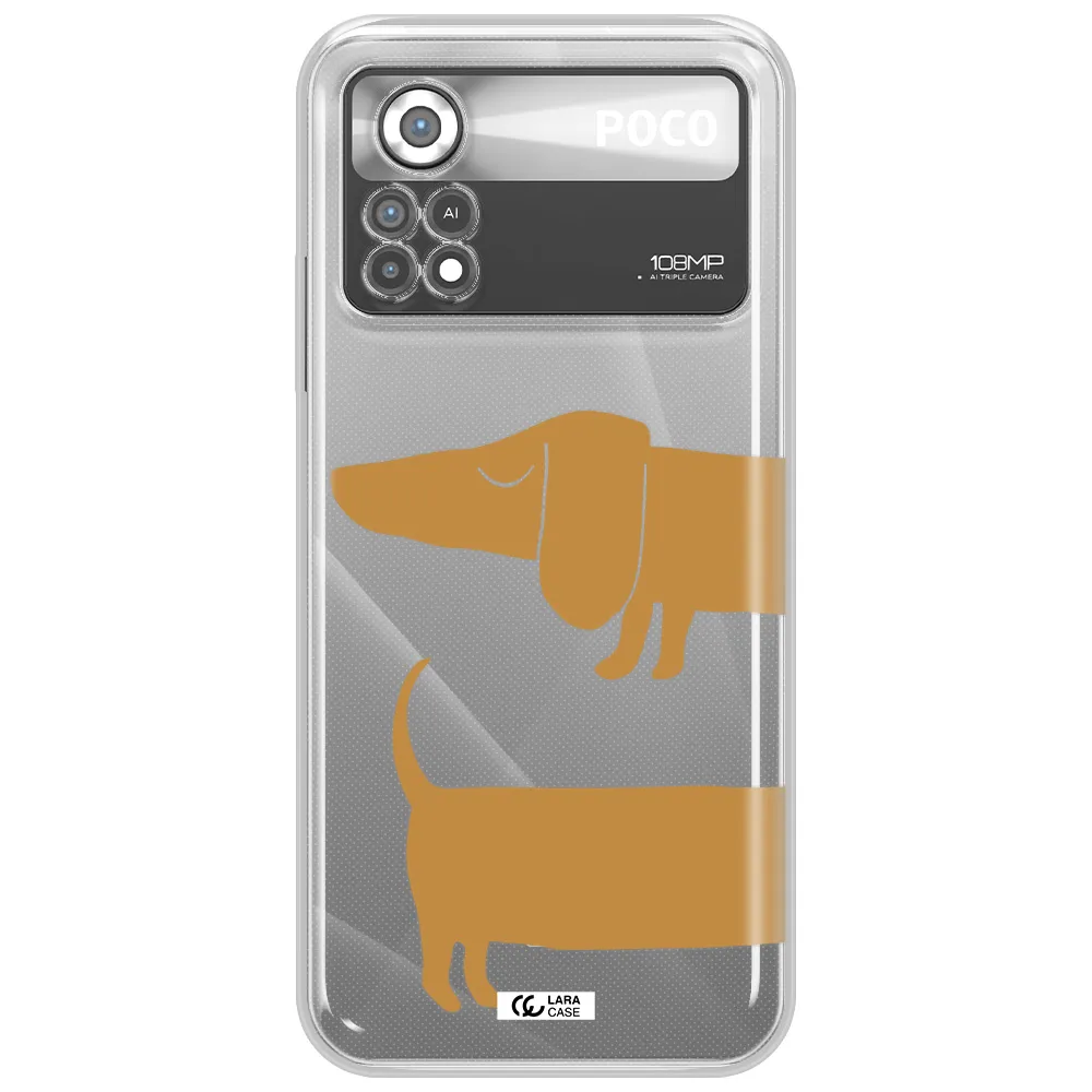 Dachshund Xiaomi Poco X4 Pro Clear TPU Case