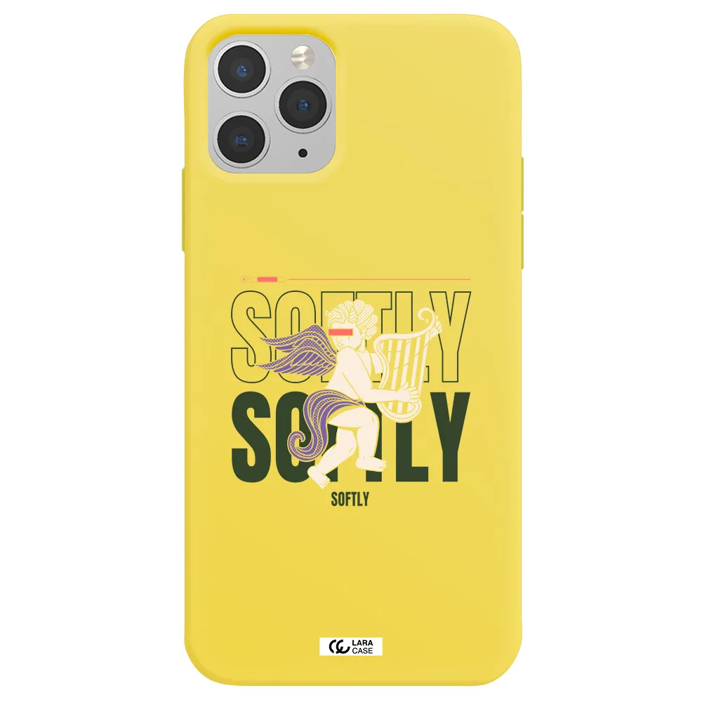 Orpheus Apple iPhone 11 pro max Silicone canary yellow Case