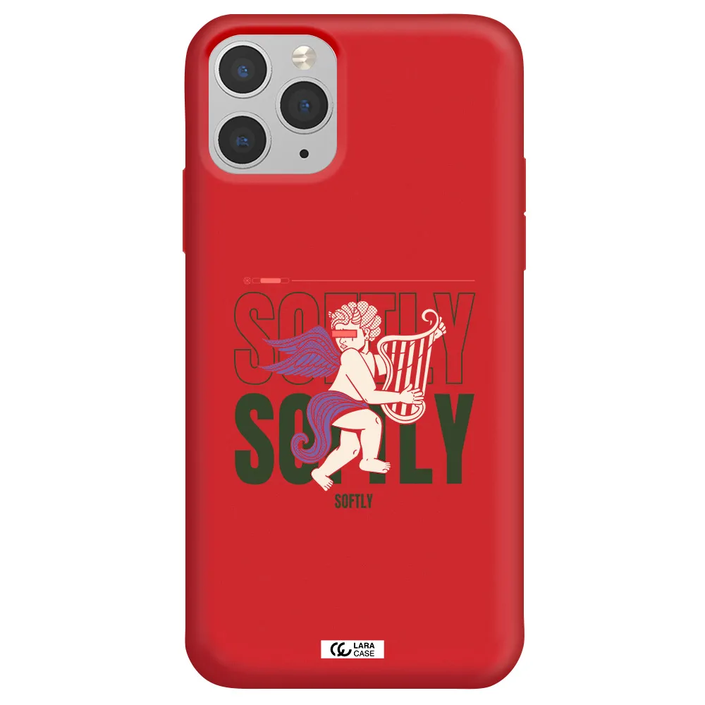 Orpheus Apple iPhone 11 pro Silicone Imperial Red Case