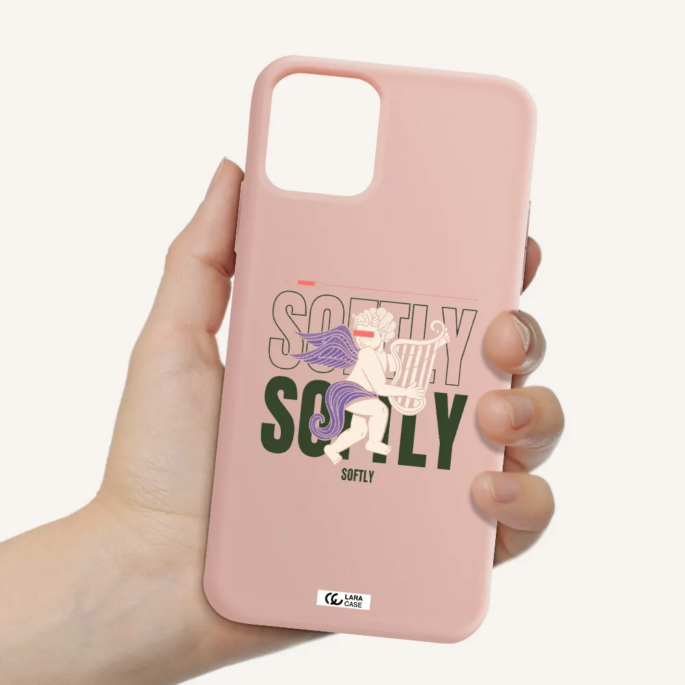Orpheus Apple iPhone 11 pro Silicone pastel pink Case