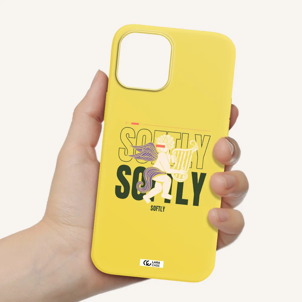 Orpheus Apple iPhone 12 pro Silicone canary yellow Case