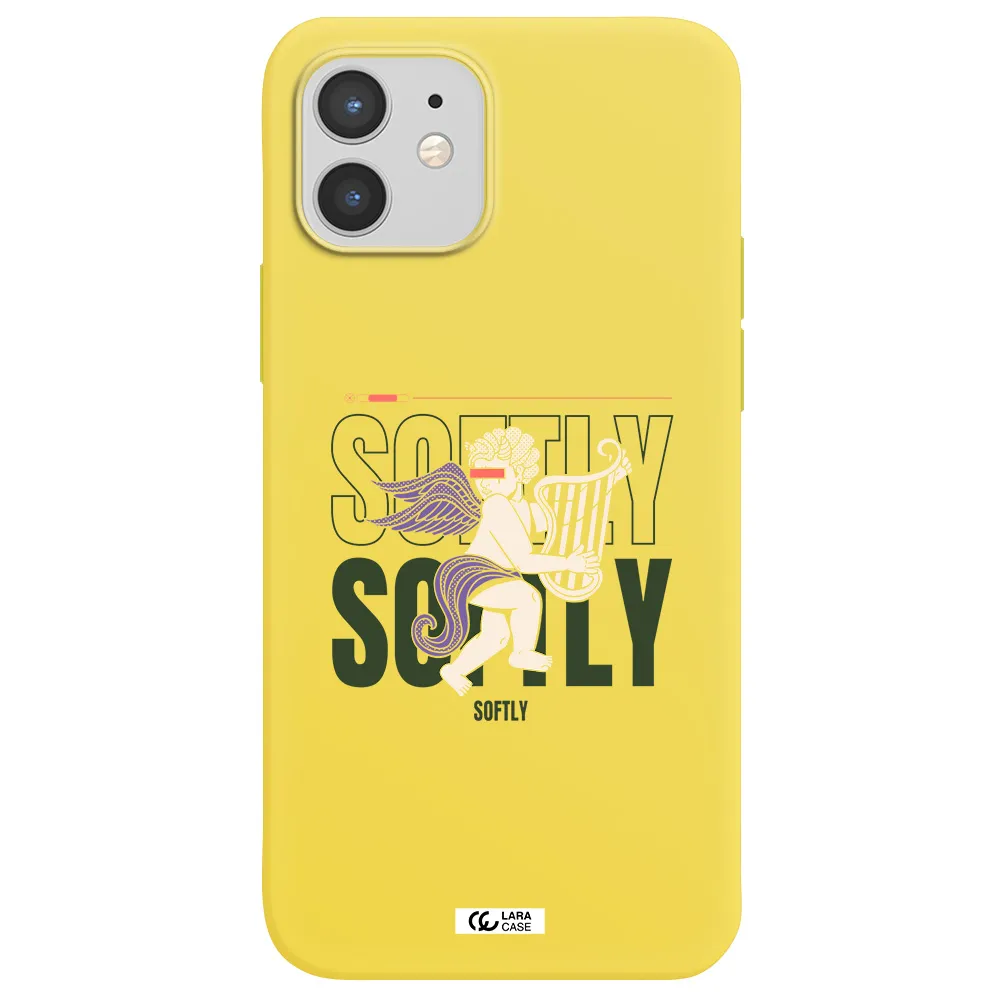 Orpheus Apple iPhone 12 Silicone canary yellow Case