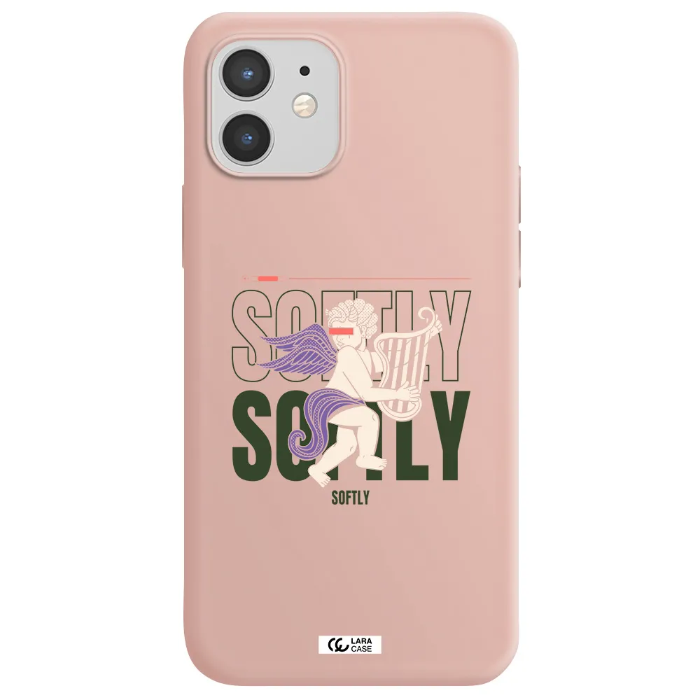 Orpheus Apple iPhone 12 Silicone pastel pink Case