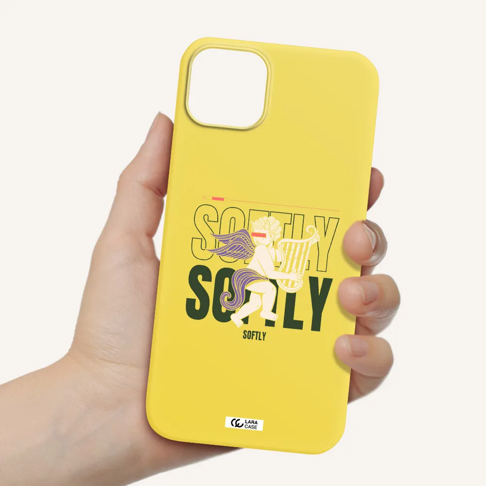 Orpheus Apple iPhone 14 plus Silicone canary yellow Case