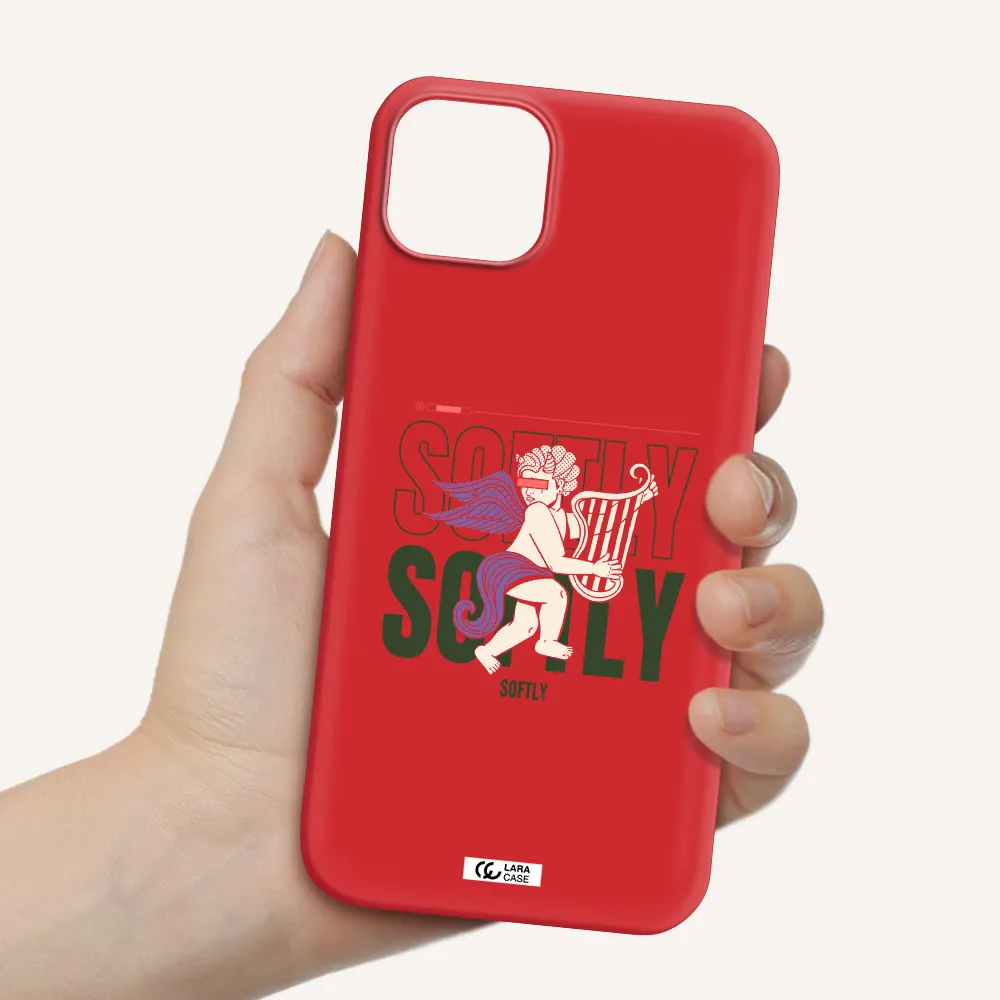 Orpheus Apple iPhone 14 plus Silicone Imperial Red Case