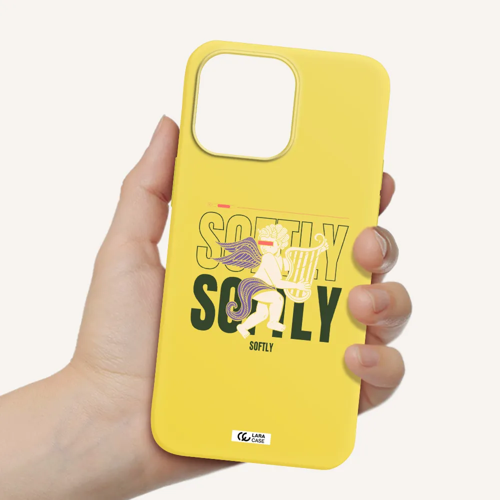 Orpheus Apple iPhone 14 pro max Silicone canary yellow Case