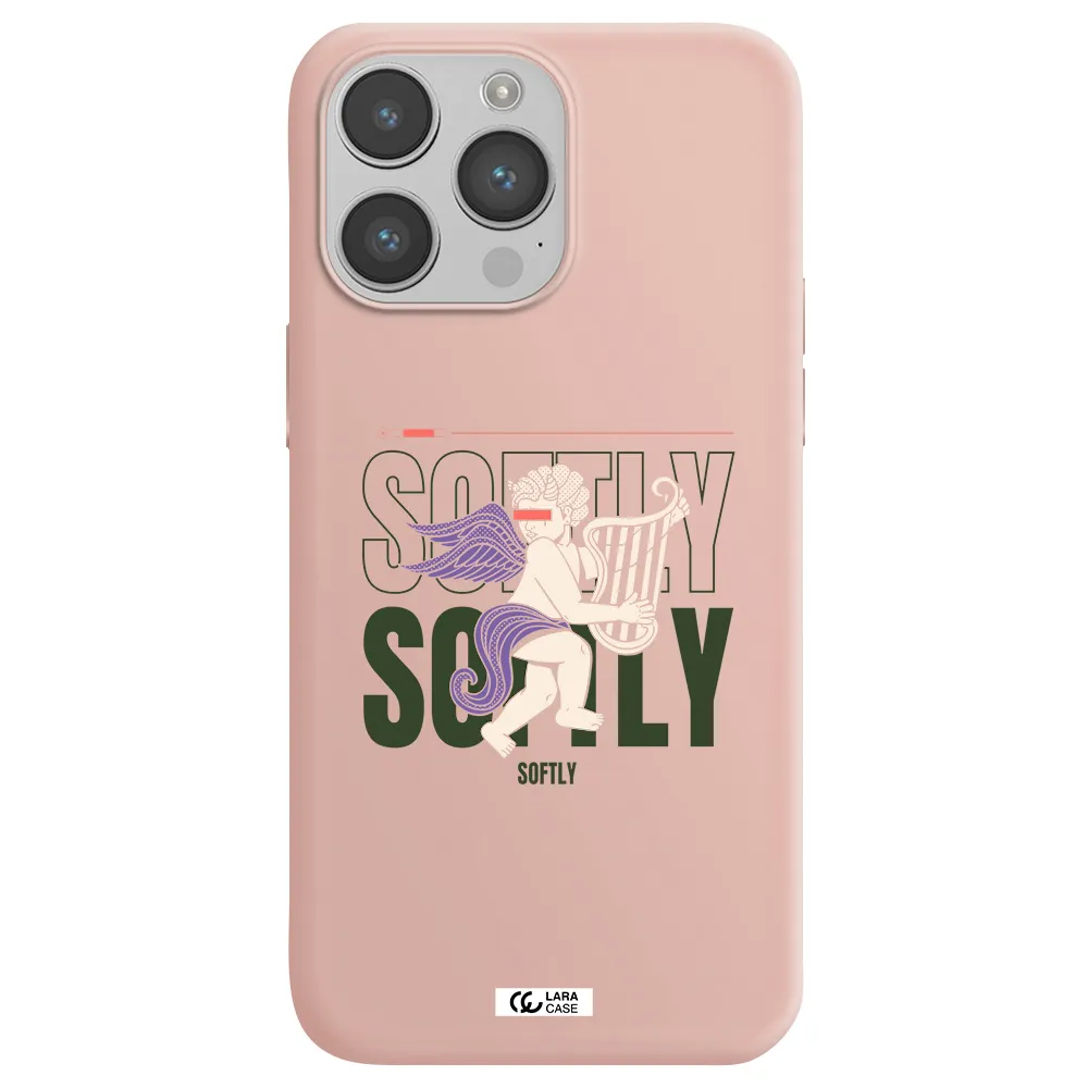 Orpheus Apple iPhone 14 pro Silicone pastel pink Case