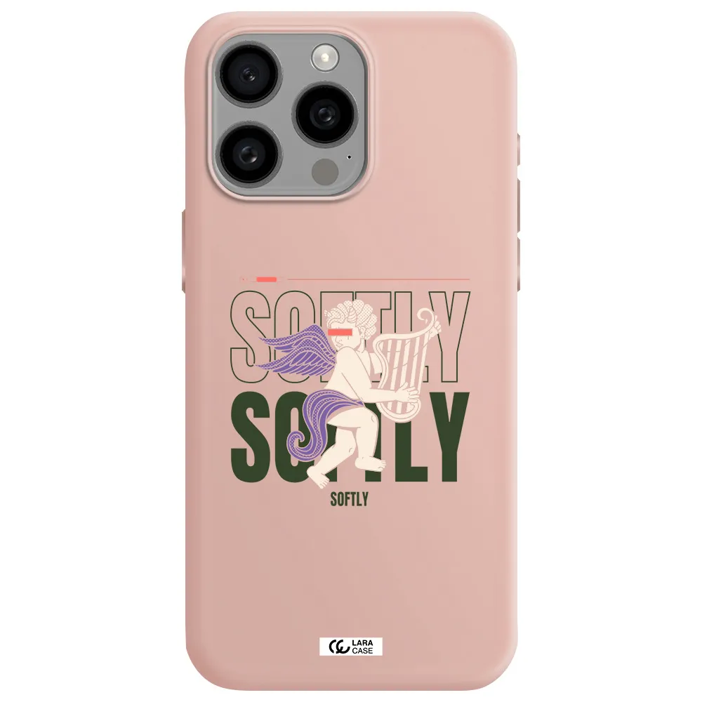 Orpheus Apple Iphone 15 Pro max Silicone pastel pink Case