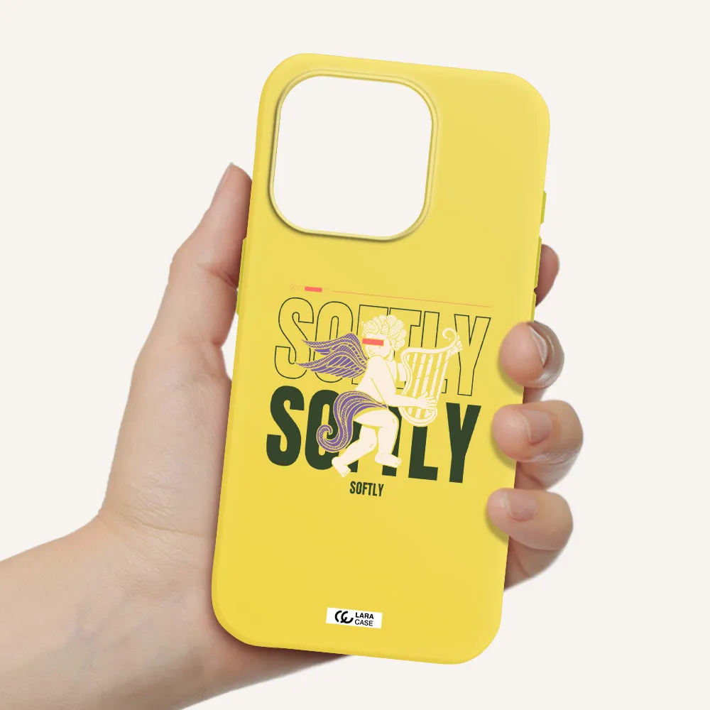 Orpheus Apple Iphone 15 Pro Silicone Canary Yellow Case