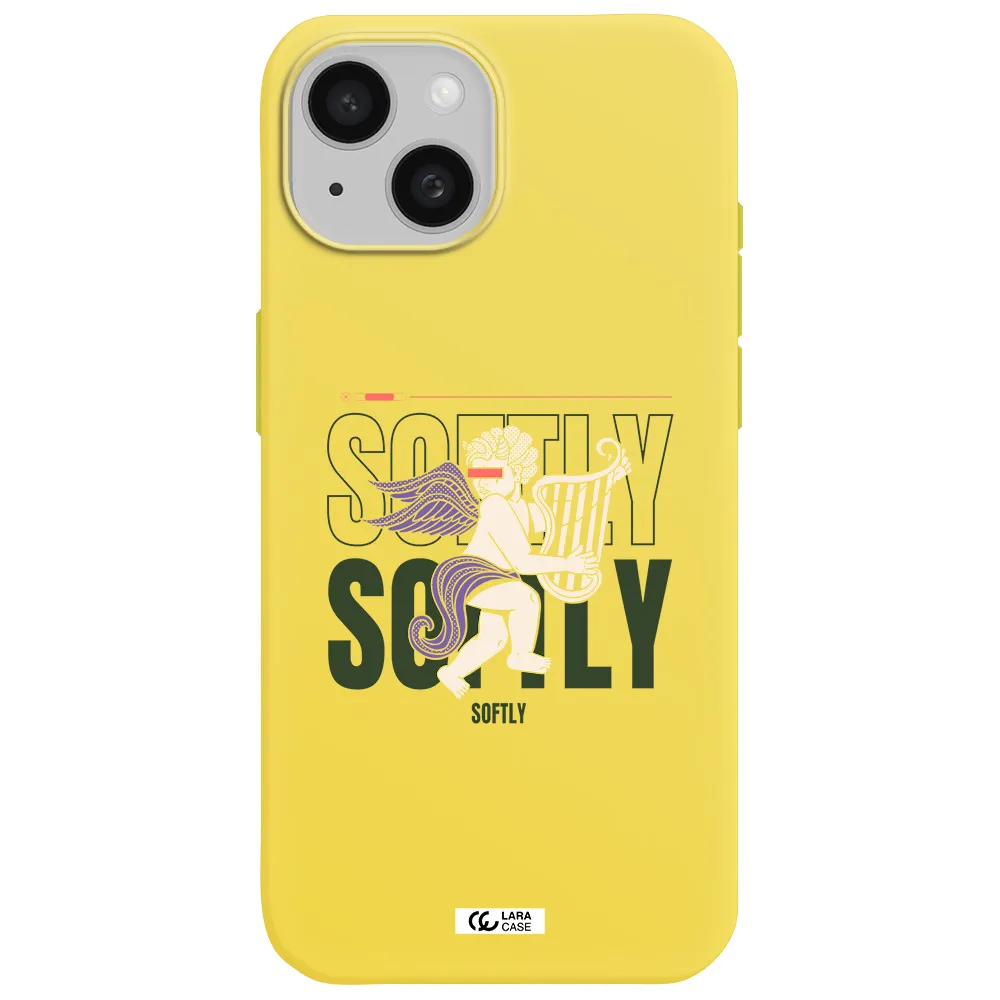 Orpheus Apple iPhone 15 Silicone canary yellow Case