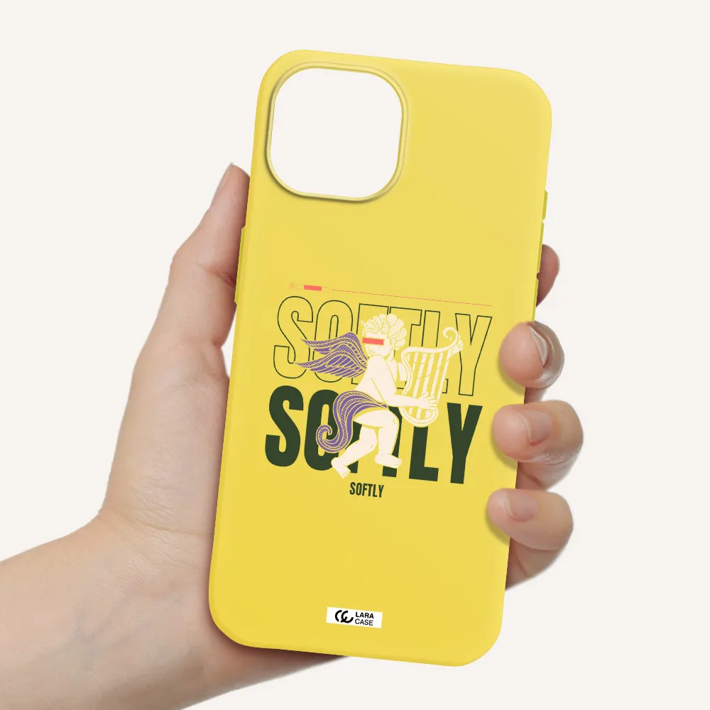 Orpheus Apple iPhone 15 Silicone canary yellow Case