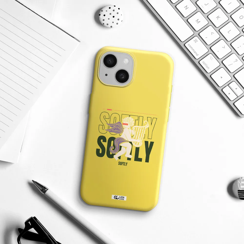 Orpheus Apple iPhone 15 Silicone canary yellow Case