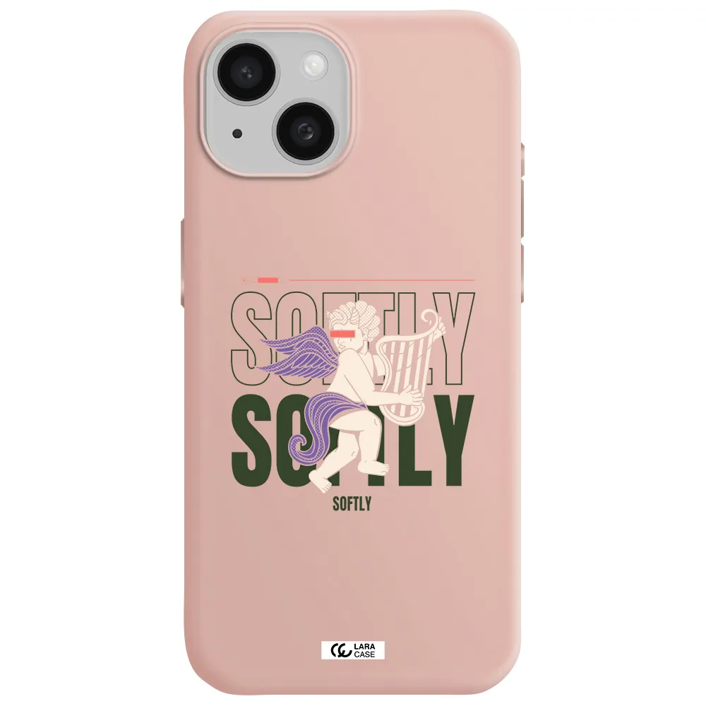 Orpheus Apple Iphone 15 Silicone Pastel Pink Case