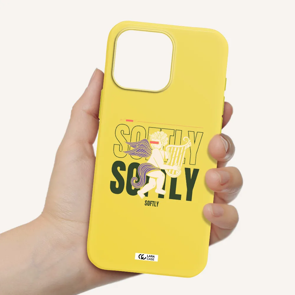 Orpheus Apple Iphone 16 Pro Max Silicone Canary Yellow Case