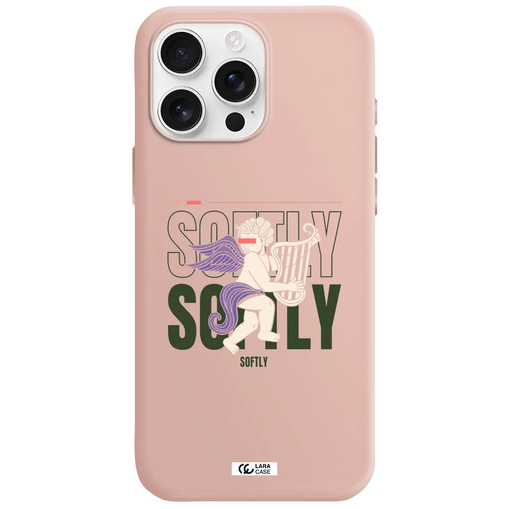 Orpheus Apple Iphone 16 Pro Max Silicone Pastel Pink Case