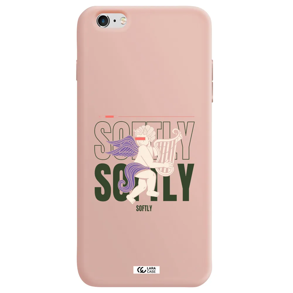 Orpheus Apple iPhone 6 s plus Silicone pastel pink Case