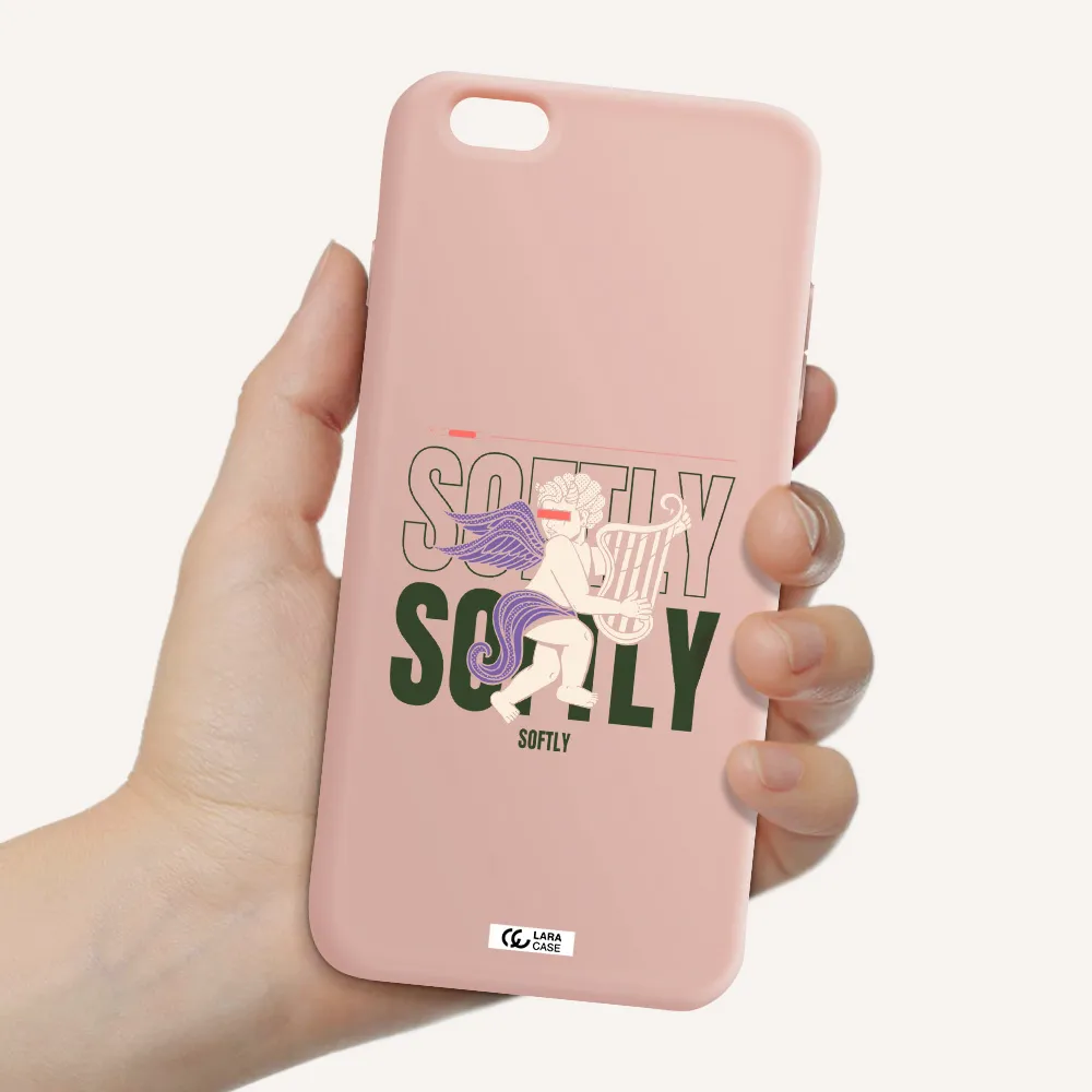 Orpheus Apple iPhone 6 s plus Silicone pastel pink Case