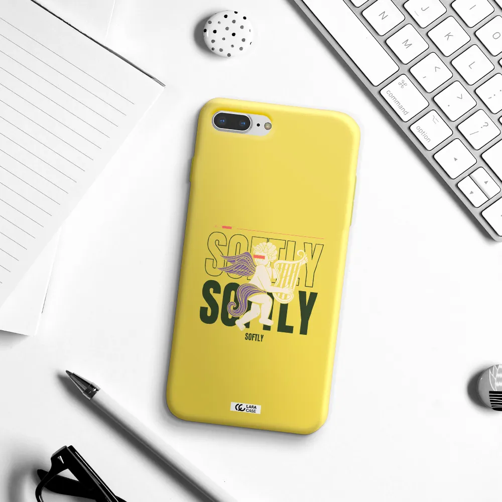 Orpheus Apple iPhone 8 plus Silicone canary yellow Case