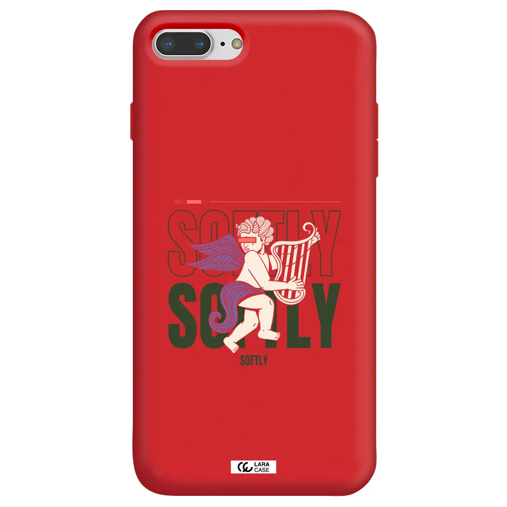 Orpheus Apple iPhone 8 plus Silicone Imperial Red Case