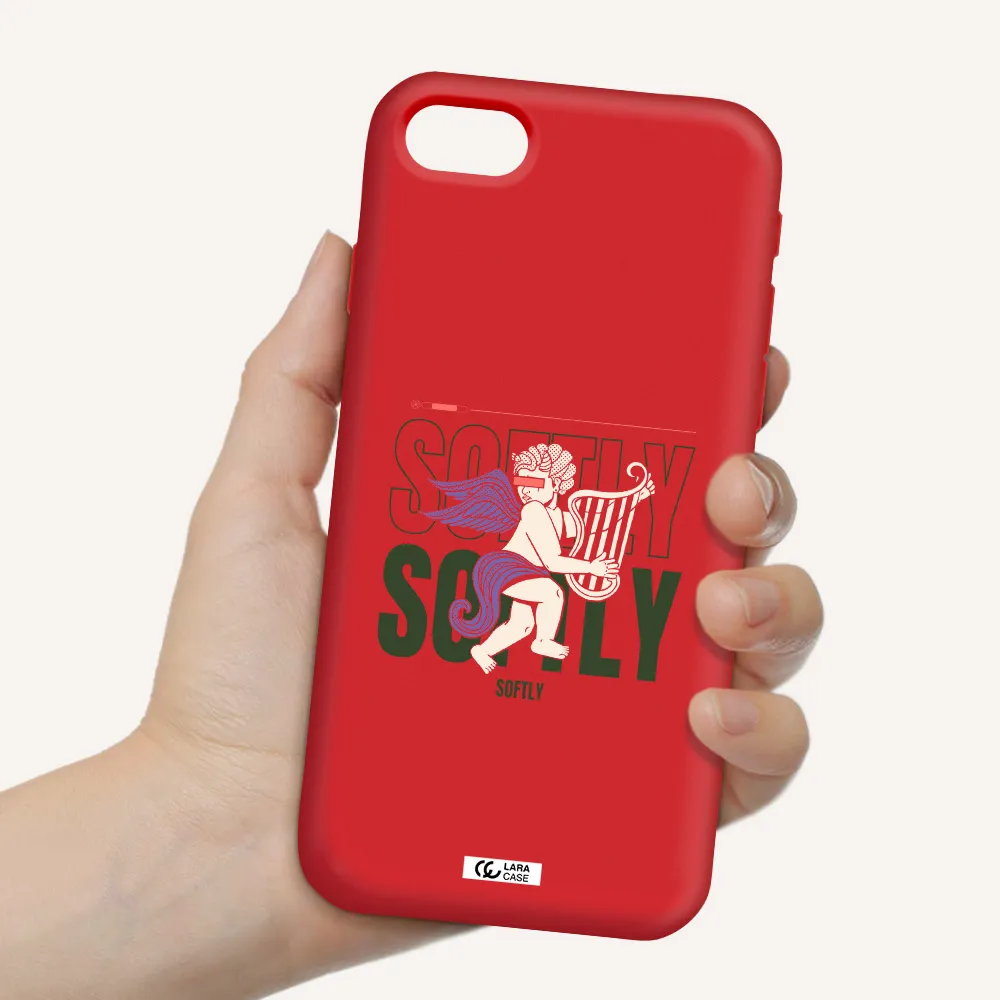 Orpheus Apple iPhone se 2020 Silicone Imperial Red Case