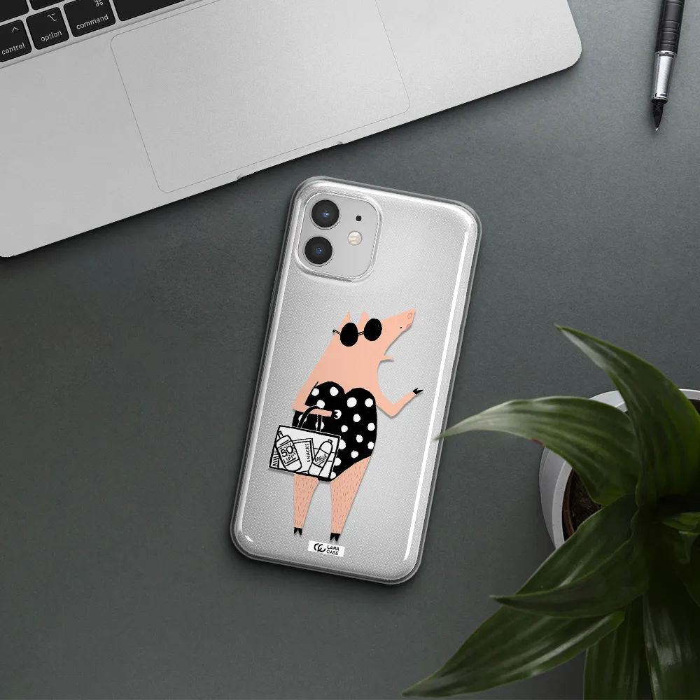 Lady Pig Apple iPhone 12 mini Clear TPU Case