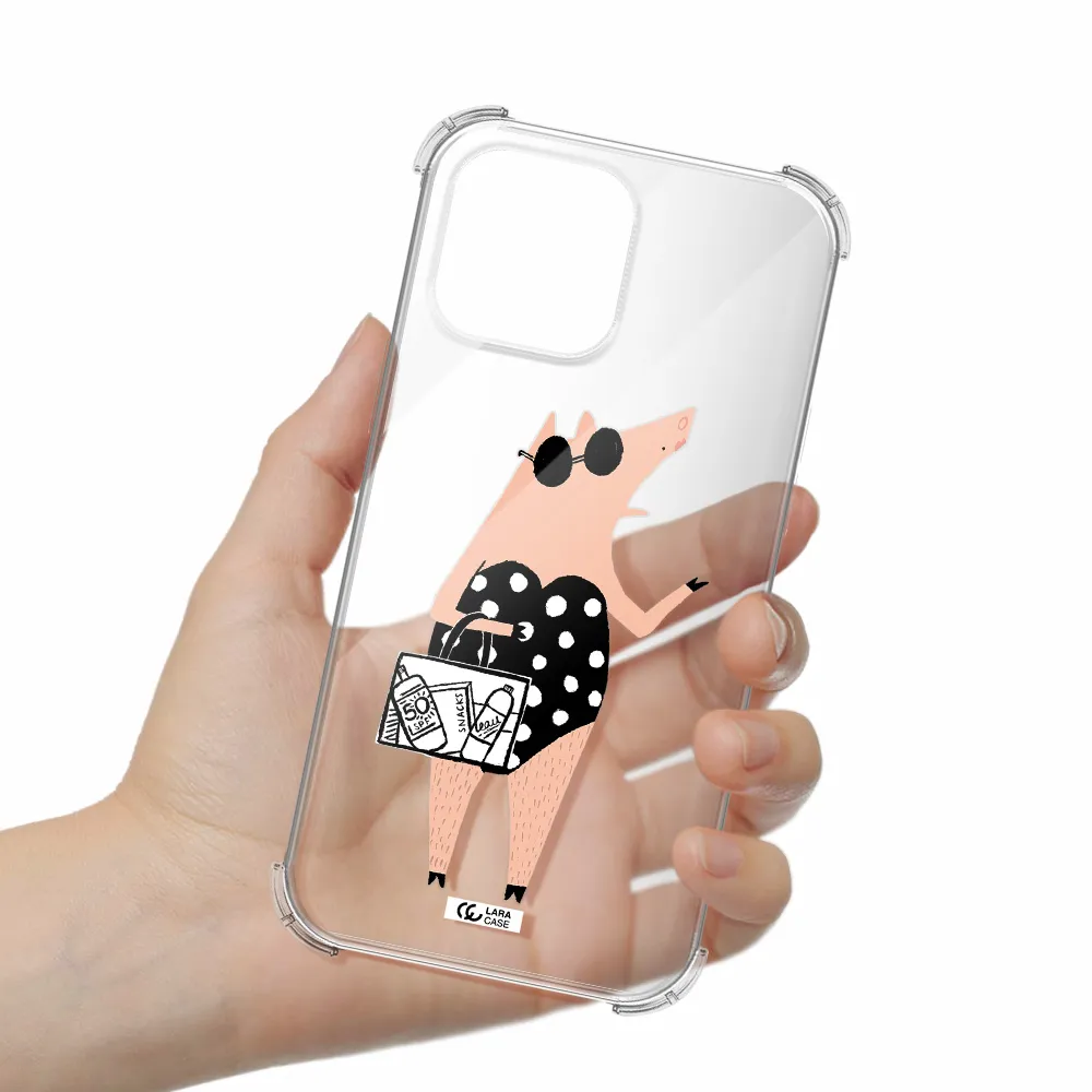 Lady Pig Apple iPhone 13 Pro Clear PC Case