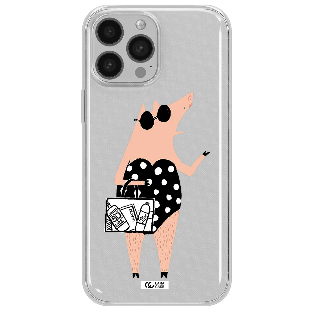 Lady Pig Apple iPhone 13 Pro Clear TPU Case