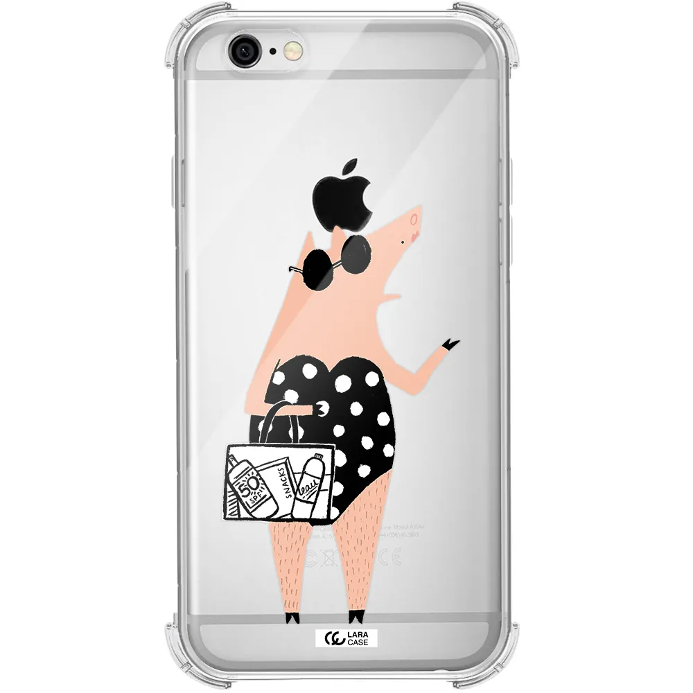 Lady Pig Apple iPhone 6 Clear PC Case