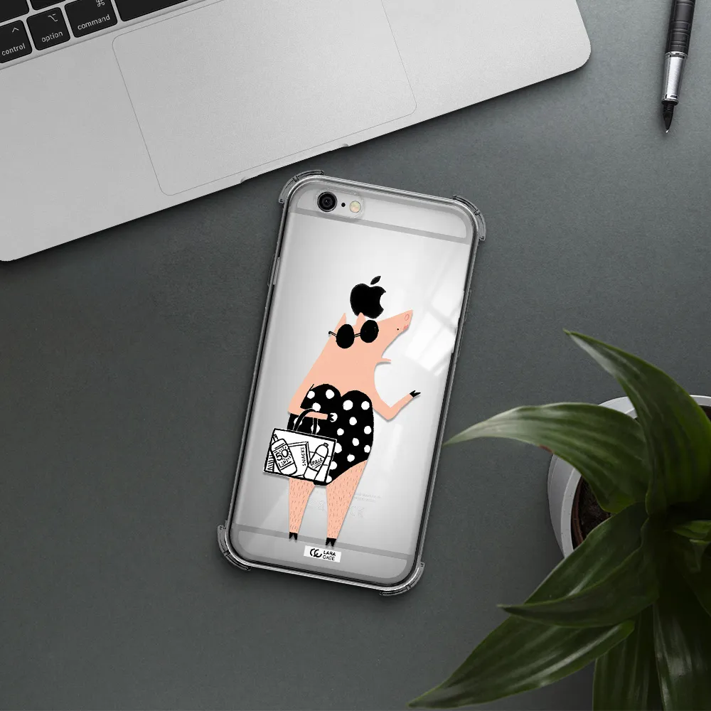 Lady Pig Apple iPhone 6 Clear PC Case
