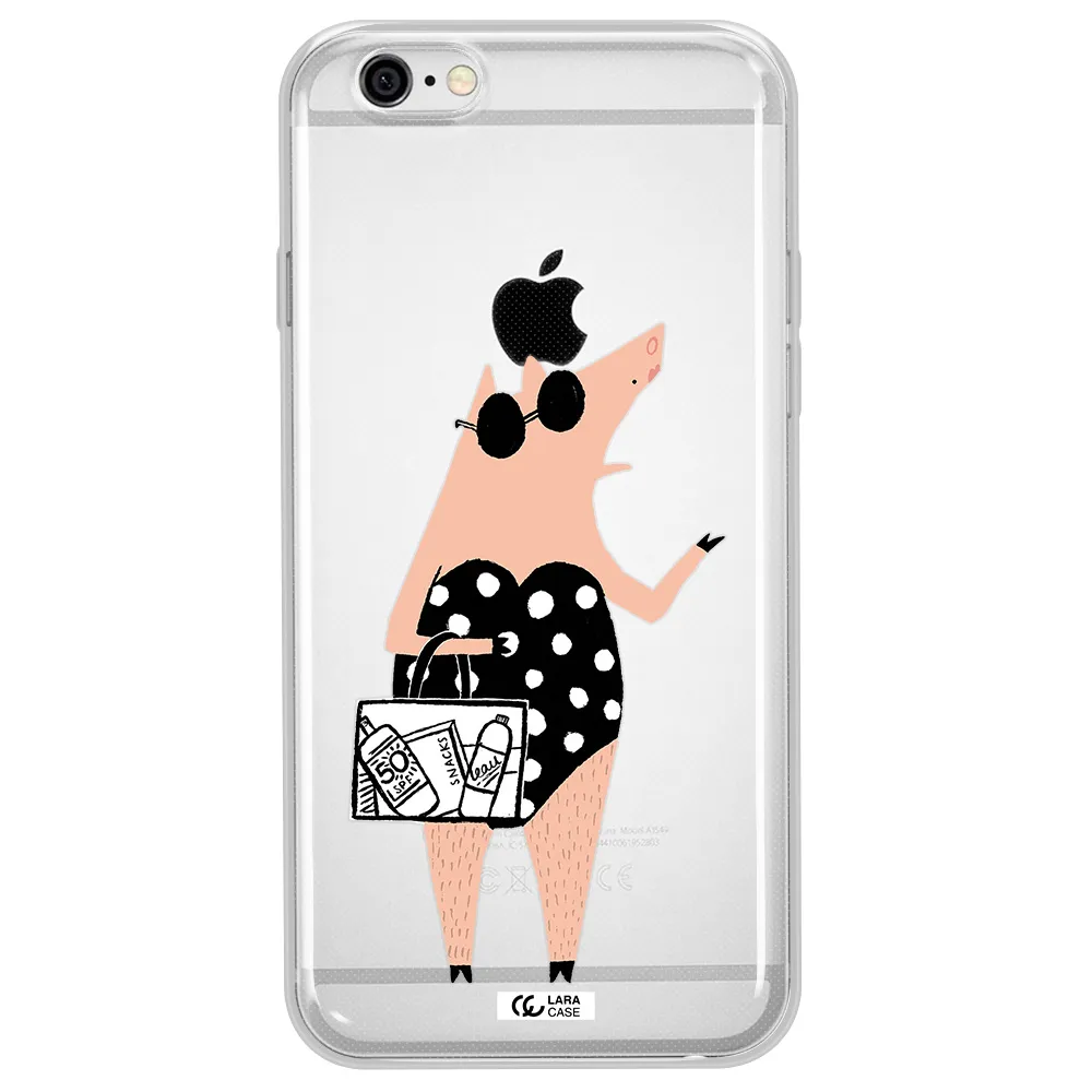 Lady Pig Apple iPhone 6 Clear TPU Case