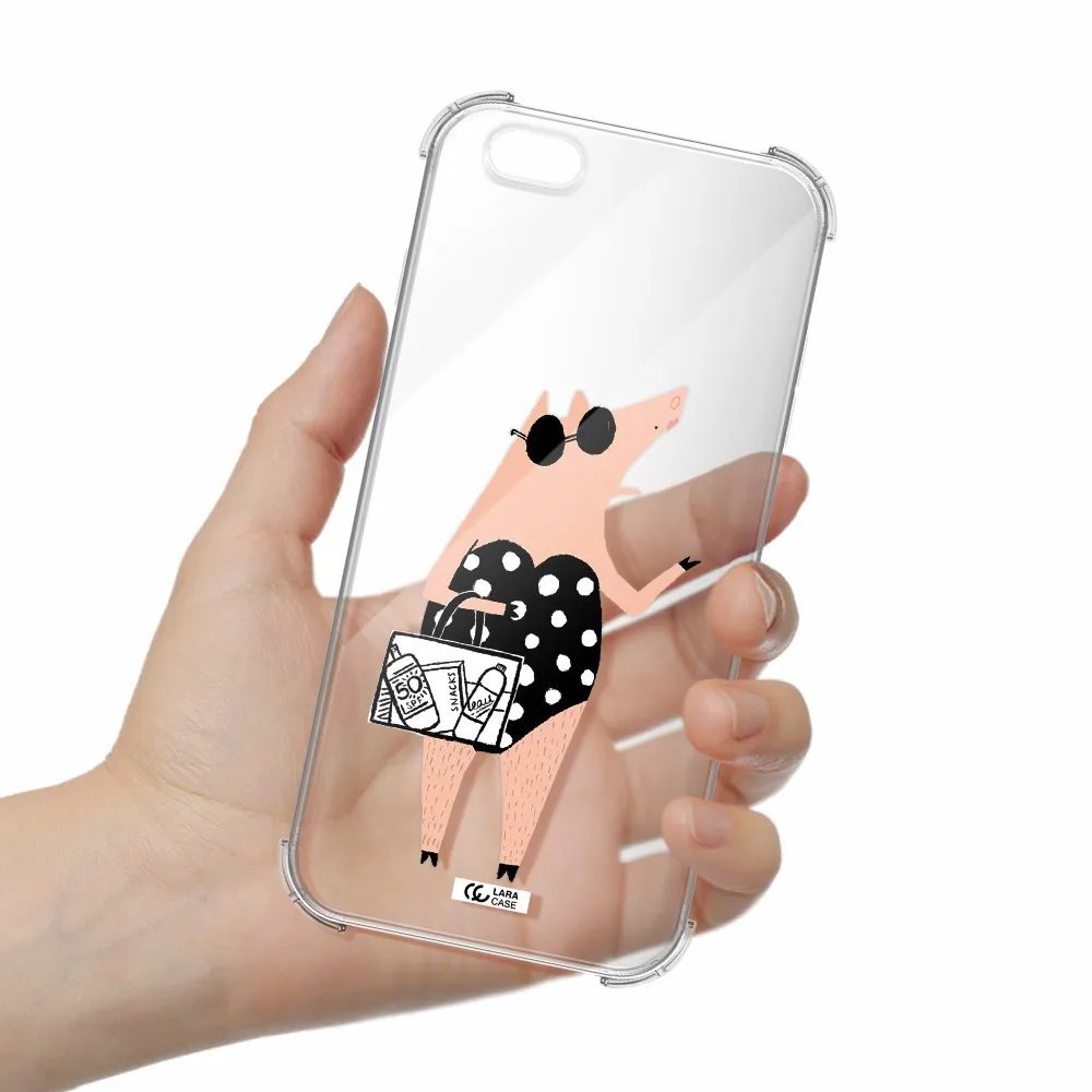 Lady Pig Apple iPhone 6 plus Clear PC Case