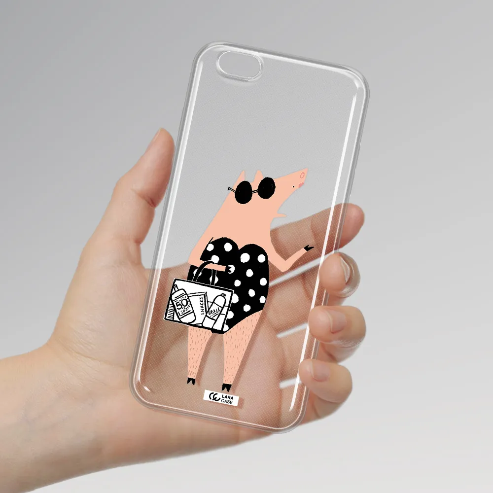 Lady Pig Apple iPhone 6 s plus Clear TPU Case