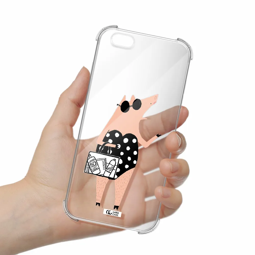 Lady Pig Apple iPhone 6S Clear PC Case