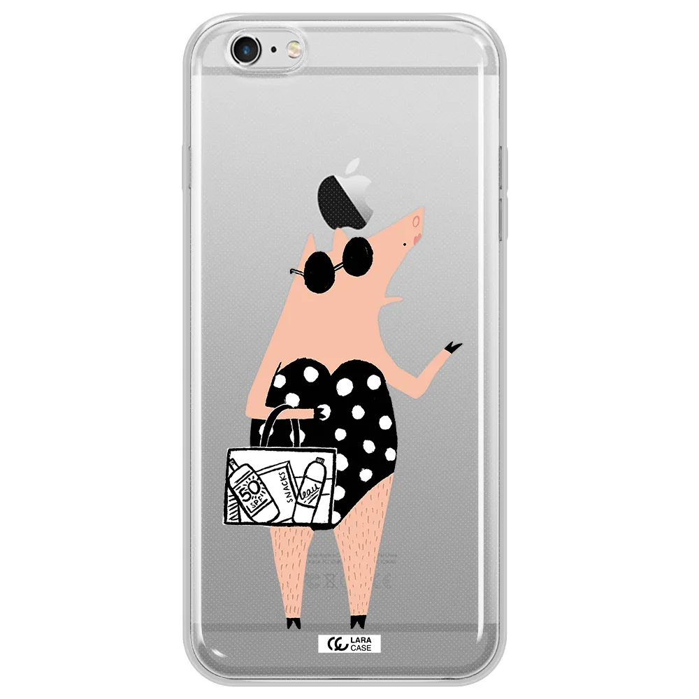 Lady Pig Apple iPhone 6S Clear TPU Case