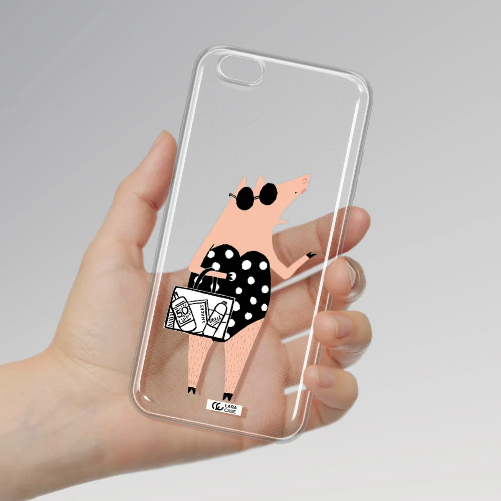 Lady Pig Apple iPhone 6S Clear TPU Case