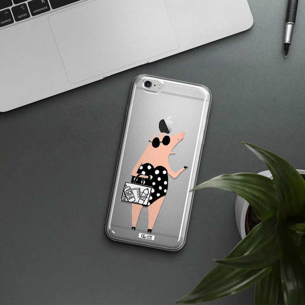 Lady Pig Apple iPhone 6S Clear TPU Case