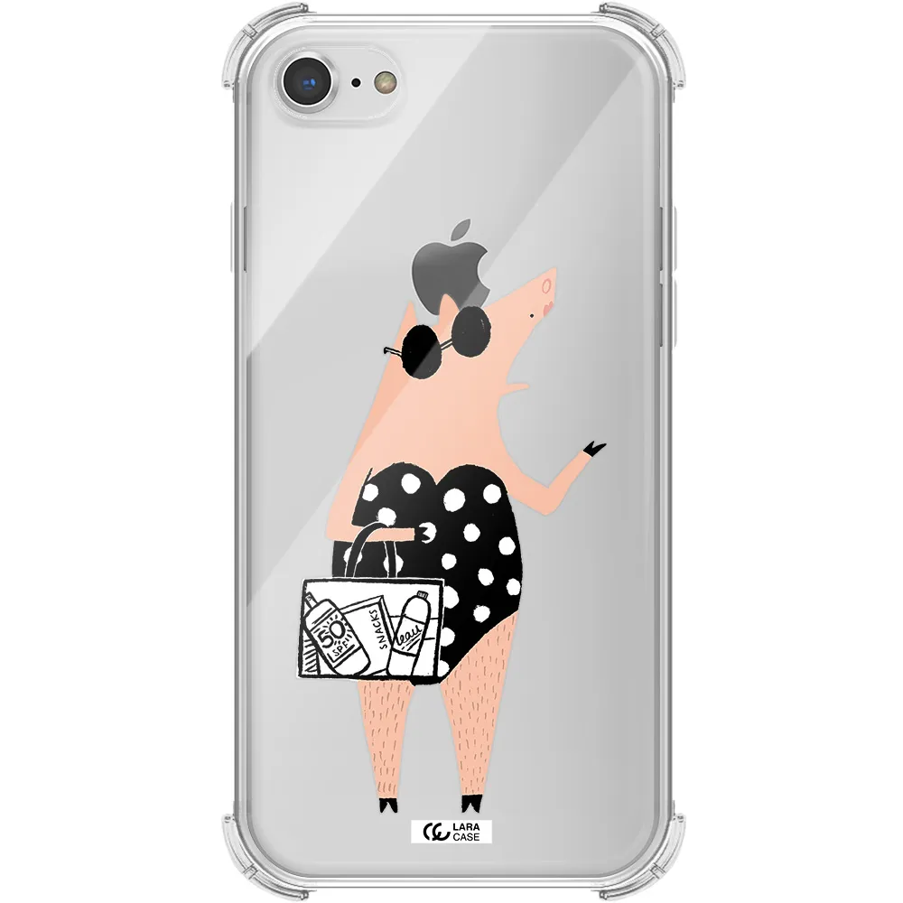 Lady Pig Apple iPhone 7 Clear PC Case