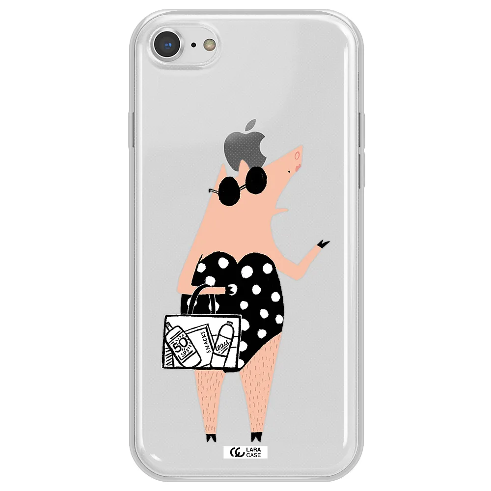 Lady Pig Apple iPhone 7 Clear TPU Case