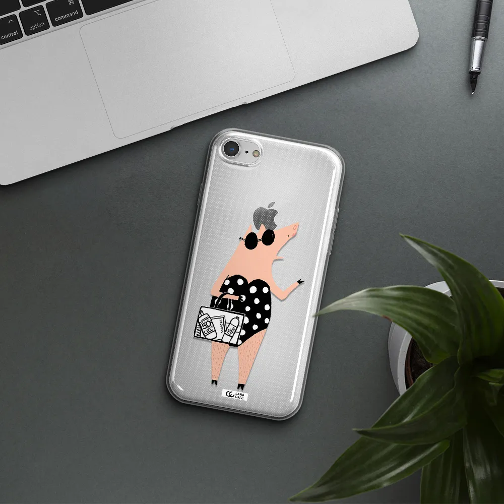 Lady Pig Apple iPhone 7 Clear TPU Case