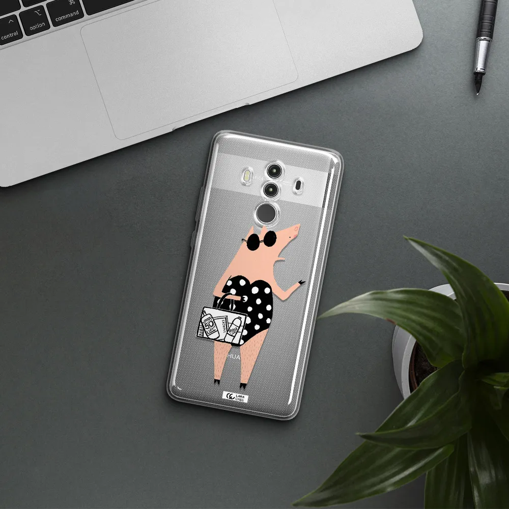 Lady Pig Huawei Mate 10 Clear TPU Case