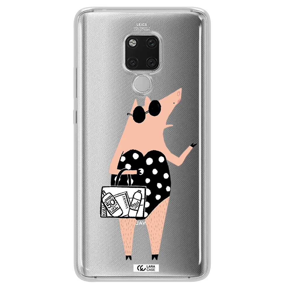 Lady Pig Huawei Mate 20X Clear TPU Case